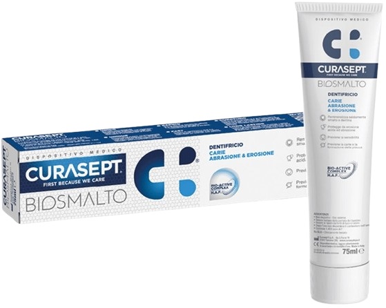 CURASEPT BIOSMALTO CARIE DENTIFRICIO 75 ML - Antica Farmacia Ferrari