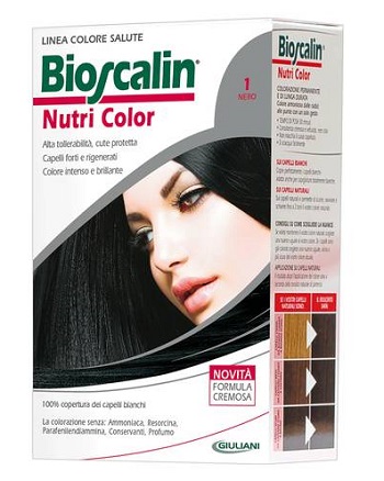 BIOSCALIN NUTRI COLOR 1 NERO SINCROB 124 ML - Antica Farmacia Ferrari