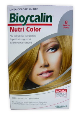 BIOSCALIN NUTRI COLOR 8 BIONDO CHIARO SINCROB 124 ML - Antica Farmacia Ferrari