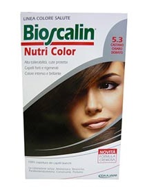 BIOSCALIN NUTRI COLOR 5,3 CASTANO CHIARO DORATO SINCROB 124 ML - Antica Farmacia Ferrari