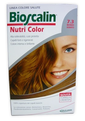 BIOSCALIN NUTRI COLOR 7,3 BIONDO DORATO SINCROB 124 ML - Antica Farmacia Ferrari
