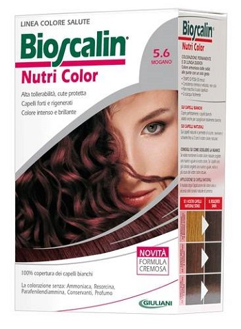 BIOSCALIN NUTRI COLOR 5,6 MOGANO SINCROB 124 ML - Antica Farmacia Ferrari
