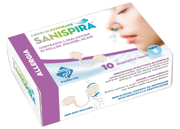 SANISPIRA ALLERGIA DISPOSITIVO NASALE 10 PEZZI TAGLIA L - Antica Farmacia Ferrari