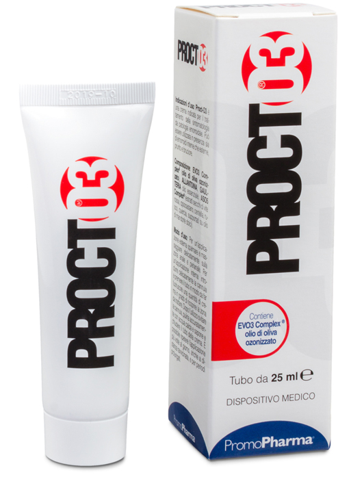 PROCTO3 CREMA PER TRATTAMENTO EMORROIDI 25 ML - Antica Farmacia Ferrari