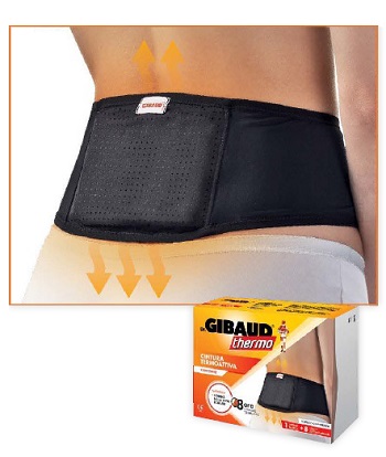 GIBAUD CINTURA TERMOATTIVA  RIUTILIZZABILE + 8 CEROTTI AUTORISCALDANTI - Antica Farmacia Ferrari