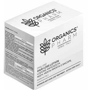 ORGANICS PHARM HAIR LOSS LOTION NEEM OIL-PEPPERMINT-BAICAPIL 12 FIALE DA 6 ML - Antica Farmacia Ferrari