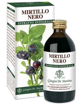 MIRTILLO NERO ESTRATTO INTEGRALE 200 ML - Antica Farmacia Ferrari