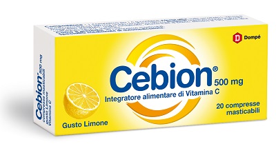 CEBION MASTICABILE LIMONE VITAMINA C 500 MG 20 COMPRESSE - Antica Farmacia Ferrari