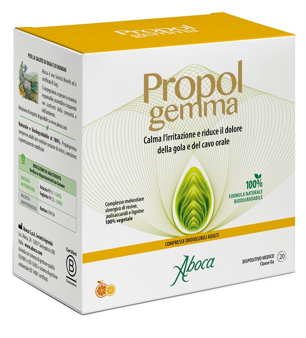 PROPOLGEMMA 20 COMPRESSE OROSOLUBILI ADULTI 1,50 G - Antica Farmacia Ferrari