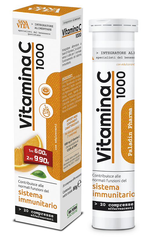 SANAVITA VITAMINA C 20 COMPRESSE EFFERVESCENTI - Antica Farmacia Ferrari