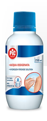 PIC SOLUTION ACQUA OSSIGENATA 10 VOLUMI PEROSSIDO DI IDROGENO 3% 250 ML - Antica Farmacia Ferrari
