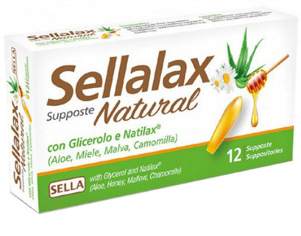 SELLALAX NATURAL MD 12 SUPPOSTE - Antica Farmacia Ferrari