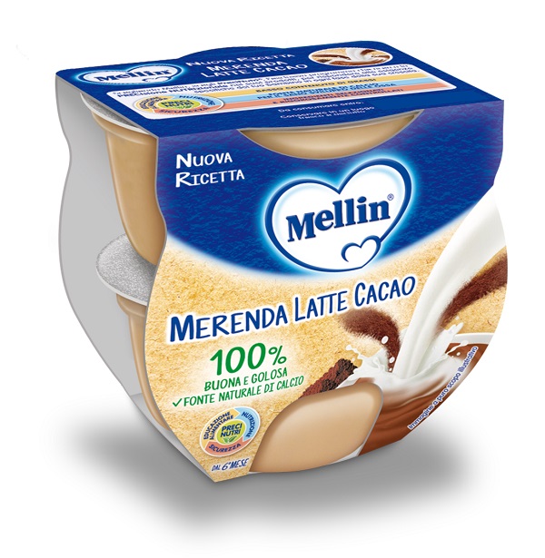 MELLIN MERENDA LATTE CACAO 2 X 100 G - Antica Farmacia Ferrari