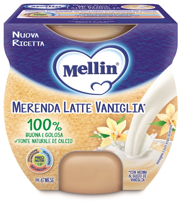 MELLIN MERENDA LATTE VANIGLIA 2 X 100 G - Antica Farmacia Ferrari