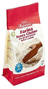 AGLUTEN FARINA SENZA GLUTINE PREPARAZIONE DOLCI E SALATO 1 KG - Antica Farmacia Ferrari