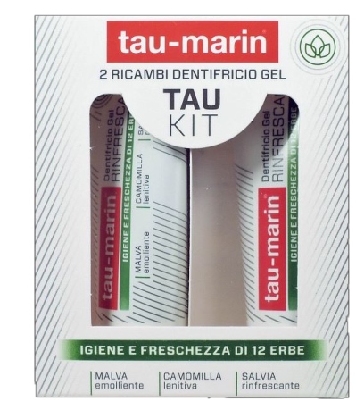 TAU MARIN DENTIFRICIO RINFRESCANTE RICARICA TAU KIT 2X20ML - Antica Farmacia Ferrari