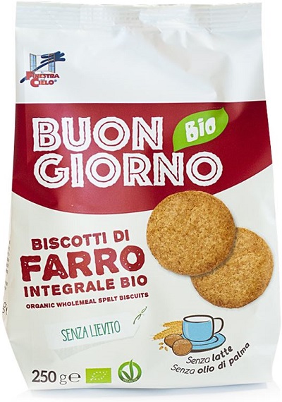 BUONGIORNOBIO BISCOTTI DI FARRO INTEGRALE SENZA LIEVITO - Antica Farmacia Ferrari