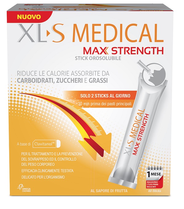 XLS MEDICAL MAX STRENGTH 60 STICK OROSOLUBILI - Antica Farmacia Ferrari