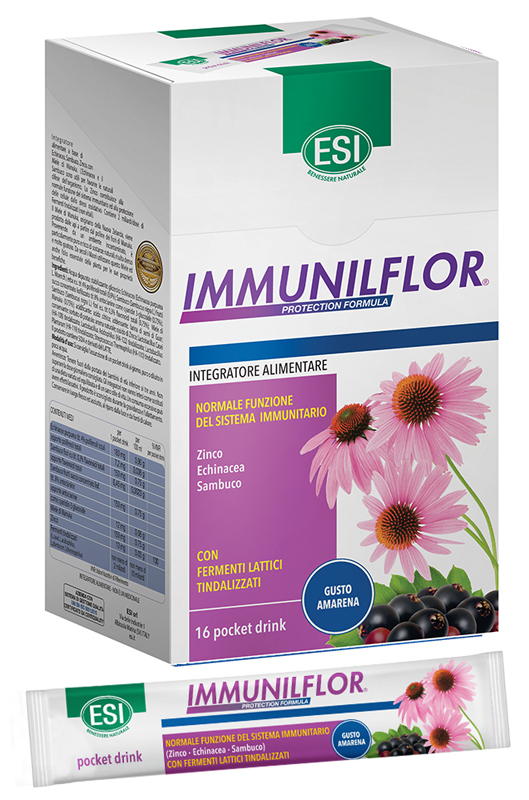 ESI IMMUNILFLOR 16 POCKET DRINK X 20 ML - Antica Farmacia Ferrari