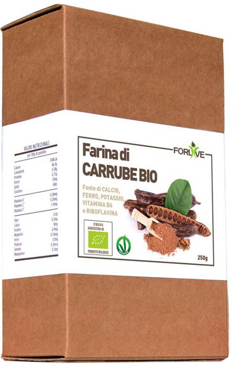 FARINA DI CARRUBE BIO 250 G - Antica Farmacia Ferrari