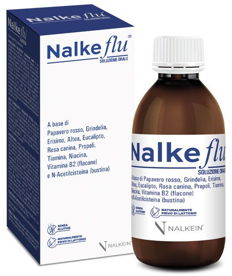 NALKEFLU SOLUZIONE ORALE 200 ML + 1  BUSTINA DA 2,5 G - Antica Farmacia Ferrari