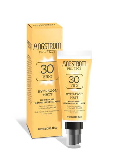 ANGSTROM PROTECT HYDRAXOL MATT FLUIDO SOLARE PROTEZIONE 30 PELLI MISTE 40 ML - Antica Farmacia Ferrari