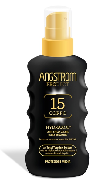 ANGSTROM PROTECT HYDRAXOL LATTE SPRAY SOLARE PROTEZIONE 15 175 ML - Antica Farmacia Ferrari