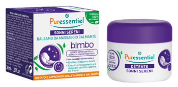 PURESSENTIEL BALSAMO DA MASSAGGIO PETTORALE BIMBO SONNI SERENI 30 ML - Antica Farmacia Ferrari