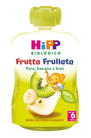 HIPP BIO FRUTTA FRULLATA PERA BANANA KIWI 90 G - Antica Farmacia Ferrari
