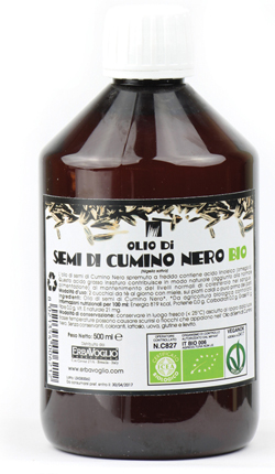 OLIO DI SEMI DI CUMINO NERO BIO 500 ML - Antica Farmacia Ferrari