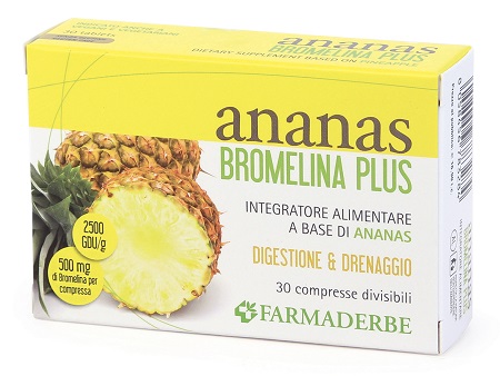 ANANAS BROMELINA PLUS 30 COMPRESSE - Antica Farmacia Ferrari
