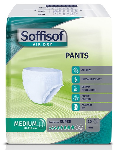 SOFFISOF AIR DRY PULL UP PANTS M EXTRA 10 PEZZI - Antica Farmacia Ferrari