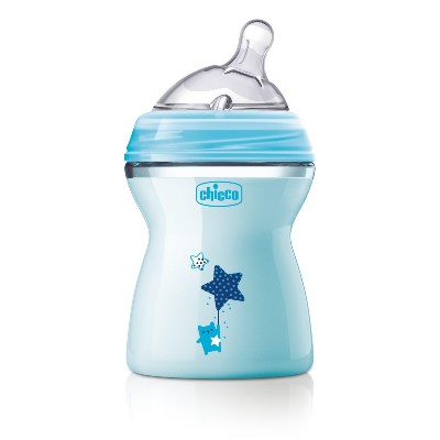 CHICCO BIBERON NATFEEL 2M+ BOY 250 ML - Antica Farmacia Ferrari