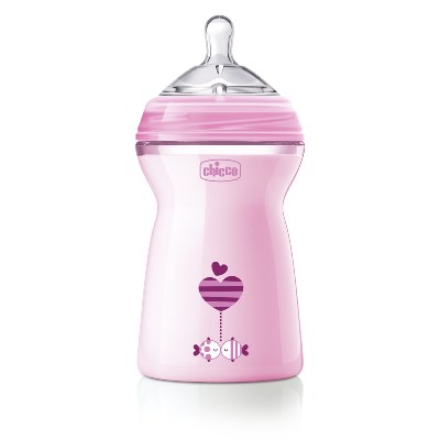 CHICCO BIBERON NATFEEL 6M+ GIRL 330 ML - Antica Farmacia Ferrari