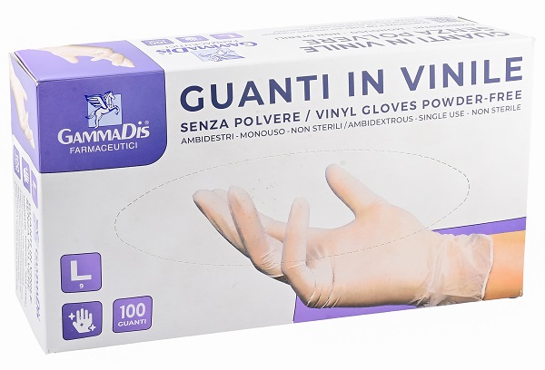 GUANTI VINILE SENZA POLVERE LARGE 100 PEZZI - Antica Farmacia Ferrari