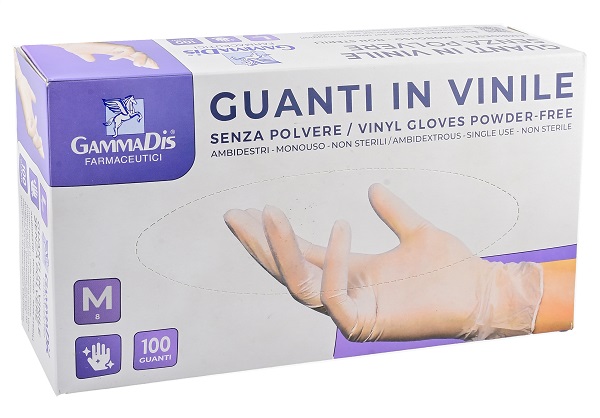 GUANTI VINILE SENZA POLVERE SMALL 100 PEZZI GAMMADIS - Antica Farmacia Ferrari