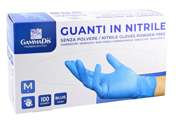 GUANTI NITRILE SENZA POLVERE MEDIUM 100 PEZZI - Antica Farmacia Ferrari