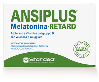 ANSIPLUS RETARD MELATONINA 20 COMPRESSE BISTRATO FAST SLOW 955 MG - Antica Farmacia Ferrari