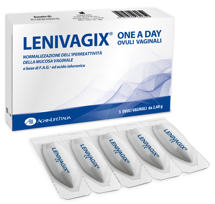 LENIVAGIX ONE A DAY 5 OVULI VAGINALI - Antica Farmacia Ferrari