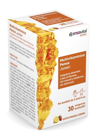 MULTIVITAMINICO PENSA JUNIOR 30 COMPRESSE MASTICABILI - Antica Farmacia Ferrari