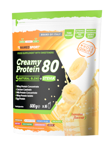 CREAMY PROTEIN 80 BANANA 500 G - Antica Farmacia Ferrari