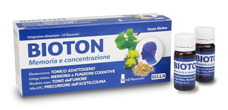 BIOTON ELEUTEROCOCCO MEMORIA CONCENTRAZIONE 14 FLACONCINI - Antica Farmacia Ferrari