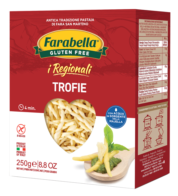 FARABELLA TROFIE I REGIONALI PASTA FRESCA STABILIZZATA 250 G - Antica Farmacia Ferrari