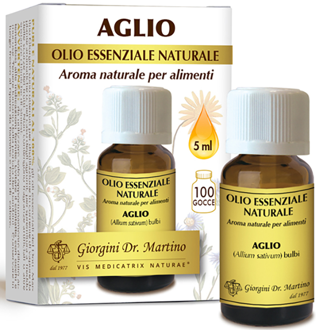 AGLIO OLIO ESSENZIALE VIVIFICATO 5 ML - Antica Farmacia Ferrari