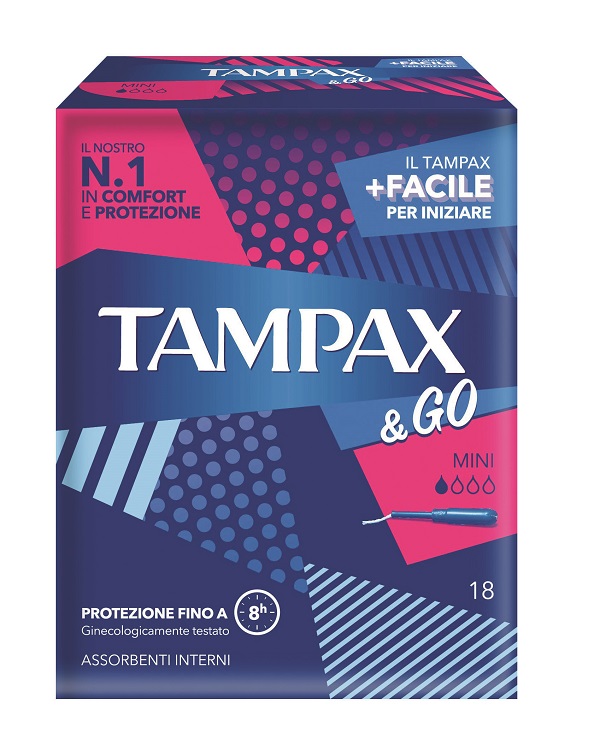 TAMPAX & GO MINI 18 PEZZI - Antica Farmacia Ferrari