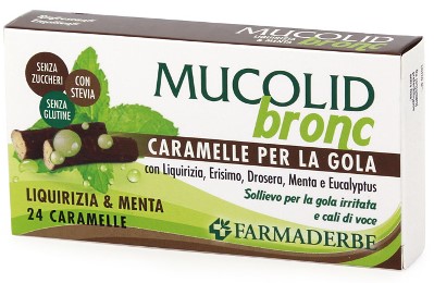 MUCOLID BRONC MENTA LIQUIRIZIA CARAMELLE 70 G - Antica Farmacia Ferrari