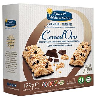 PIACERI MEDITERRANEI BARRETTA DI RISO CON MAIS E CIOCCOLATO 129 G - Antica Farmacia Ferrari