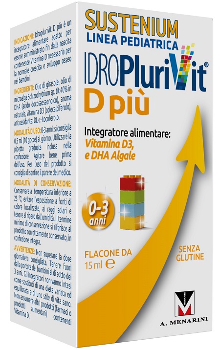 IDROPLURIVIT D+ SUSTENIUM 15 ML - Antica Farmacia Ferrari