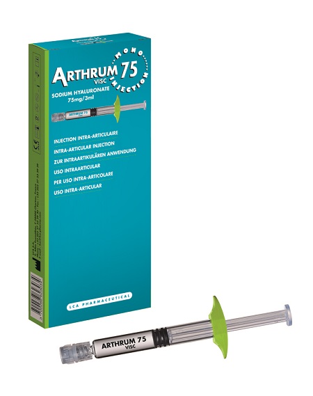 SIRINGA INTRA-ARTICOLARE ARTHRUM VISC 75 MONO INJECTION ACIDO IALURONICO 3 ML - Antica Farmacia Ferrari