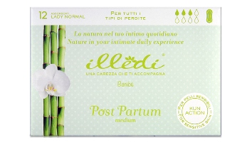 ILLEDI ASSORBENTI LADY NORMAL SENZA ALI POST PARTO PER TUTTI I TIPI DI PERDITE MEDIUM 12 PEZZI - Antica Farmacia Ferrari